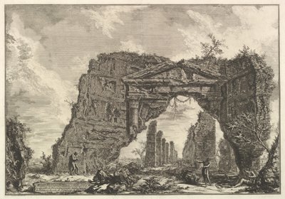 Resti di un portico coperto, o un criptoportico, in una villa di Domiziano da Giovanni Battista Piranesi