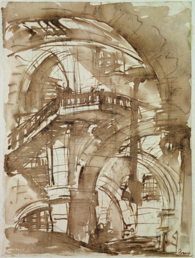 Prigione romana, c.1744-5 da Giovanni Battista Piranesi