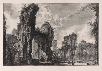Rovine del Sisto, o della grande sala delle Terme Antoniniane, da Vedute di Roma da Giovanni Battista Piranesi