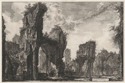 Rovine del Sisto, o sia della gran sala delle Terme Antoniniane da Giovanni Battista Piranesi