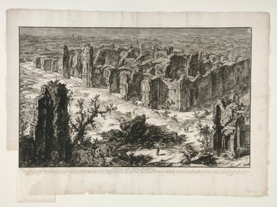 Rovine delle Terme Antoniniane, da Vedute di Roma da Giovanni Battista Piranesi