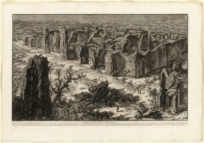 Rovine delle Terme Antoniniane [Terme di Caracalla], da Vedute di Roma da Giovanni Battista Piranesi