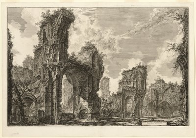 Rovine dello Xystus [un lungo portico aperto usato per esercizi atletici], la sala centrale delle Terme Antonine [Le Terme di Caracalla], da Vedute di Roma da Giovanni Battista Piranesi