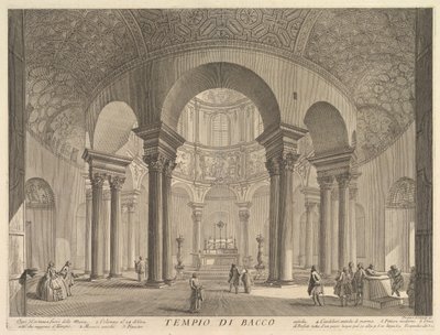S. Costanza erroneamente chiamato Tempio di Bacco Veduta interna del Sepolcro di S. Costanza, ca. 1756 da Giovanni Battista Piranesi