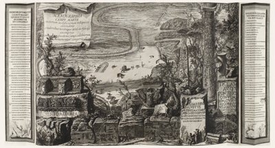 Scenographia Campi Martii, pagina da Il Campo Marzio dell