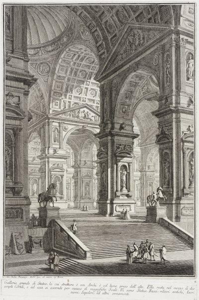Galleria di sculture da Giovanni Battista Piranesi