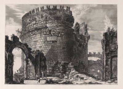 Sepolcro di Cecilia Metella da Giovanni Battista Piranesi
