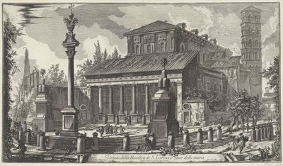 San Lorenzo fuori le mura a Roma (serie: Vedute di Roma disegnate ed incise da Giambattista Piranesi) da Giovanni Battista Piranesi