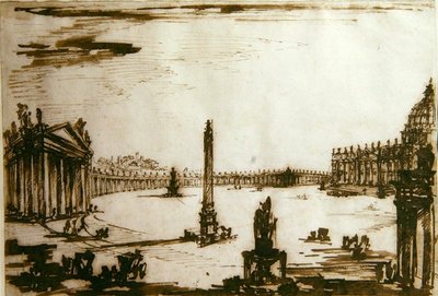 Piazza San Pietro, Roma da Giovanni Battista Piranesi