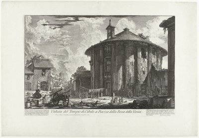Tempio di Ercole Invictus a Roma da Giovanni Battista Piranesi