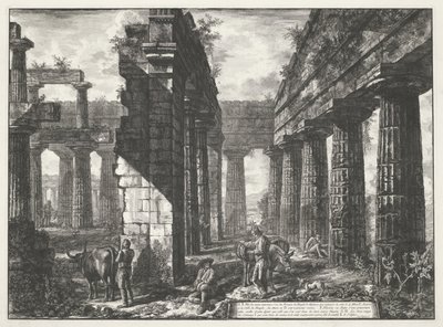 Tempio di Nettuno a Paestum da Giovanni Battista Piranesi
