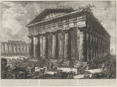 Tempio di Nettuno a Paestum da Giovanni Battista Piranesi