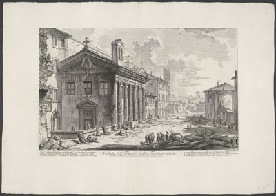 Tempio di Portuno a Roma da Giovanni Battista Piranesi