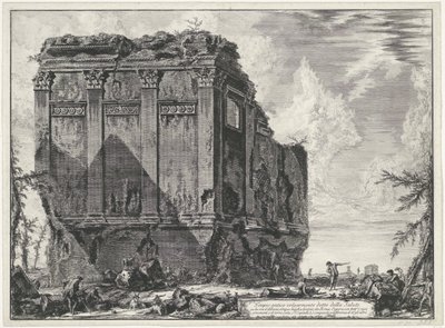 Tempio di Salus presso Roma (Vedute di Roma disegnate e incise da Giambattista Piranesi architetto veneziano) da Giovanni Battista Piranesi