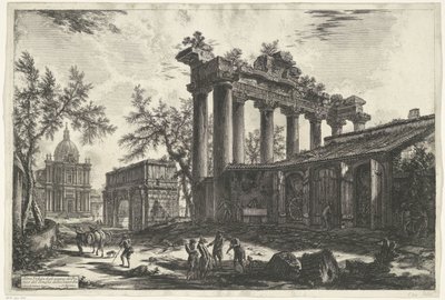 Tempio di Saturno a Roma da Giovanni Battista Piranesi
