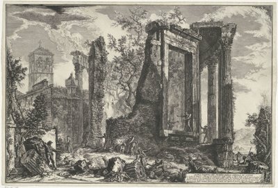 Tempio di Vesta e Tempio della Sibilla Tiburtina a Tivoli da Giovanni Battista Piranesi