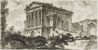 Tempio di Clitumnus tra Foligno e Spoleto, tavola 26 da Alcune vedute di archi trionfali e altri monumenti da Giovanni Battista Piranesi