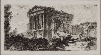 Tempio di Clitumnus tra Foligno e Spoleto da Giovanni Battista Piranesi