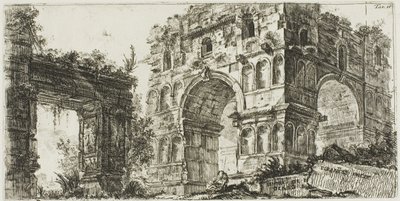 Tempio di Giano, tavola 11 da Alcune vedute di archi trionfali e altri monumenti da Giovanni Battista Piranesi