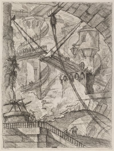 Il ponte levatoio da Giovanni Battista Piranesi