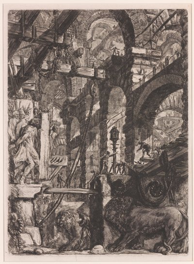 I bassorilievi del leone da Giovanni Battista Piranesi
