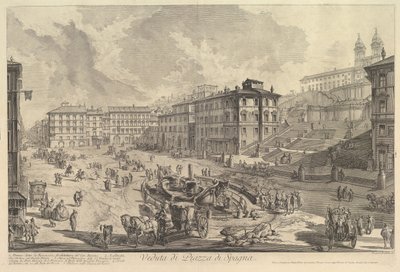 Piazza di Spagna Veduta di Piazza di Spagna da Giovanni Battista Piranesi