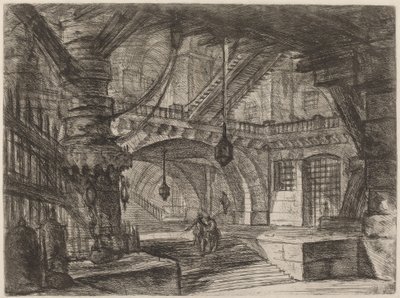 Il molo con catene da Giovanni Battista Piranesi