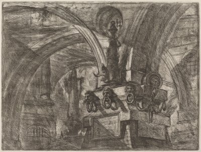 Il molo con una lampada da Giovanni Battista Piranesi