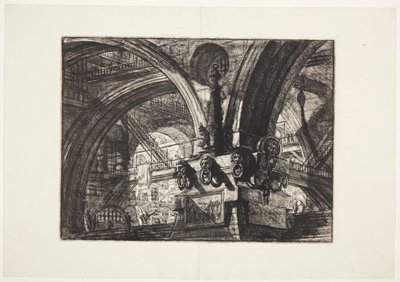 Il molo con una lampada da Giovanni Battista Piranesi