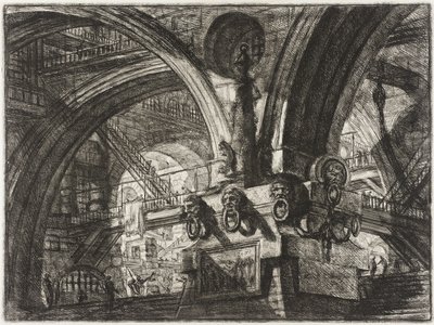 Il molo con un lampione da Giovanni Battista Piranesi
