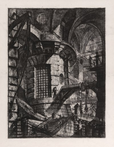 La torre rotonda, tavola 3 da Carceri d
