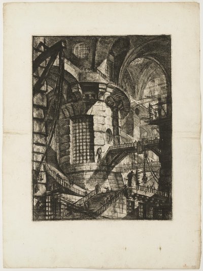 La Torre Rotonda, tavola 3 da Prigioni Immaginarie da Giovanni Battista Piranesi