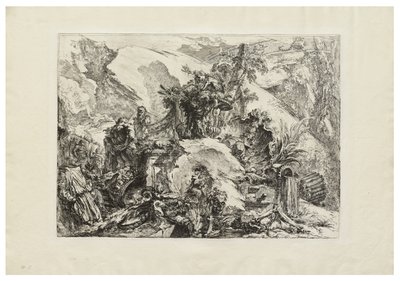Gli scheletri, c. 1748 da Giovanni Battista Piranesi
