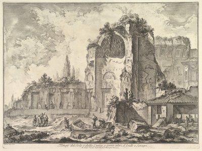 Il Tempio di Venere e Roma erroneamente chiamato Tempio di Sol e Luna, ca. 1759 da Giovanni Battista Piranesi