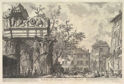 Veduta del Tempio di Giove Tonante da Giovanni Battista Piranesi