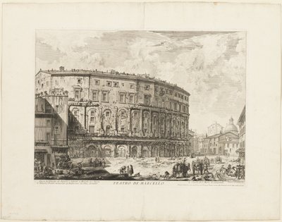 Il Teatro di Marcello, da Vedute di Roma da Giovanni Battista Piranesi