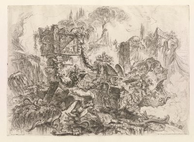 La Tomba di Nerone, da Grotteschi da Giovanni Battista Piranesi