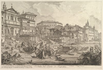 Il porto più piccolo, chiamato Porto di Ripetta Veduta del Porto di Ripetta, ca. 1753 da Giovanni Battista Piranesi
