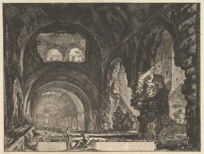 La cosiddetta Villa di Mecenate a Tivoli. Interno con due figure nell