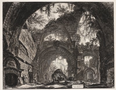 Terme nella Villa Adriana a Tivoli da Giovanni Battista Piranesi