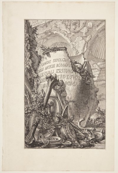 Camere funerarie degli antichi Romani, a Roma e fuori città da Giovanni Battista Piranesi