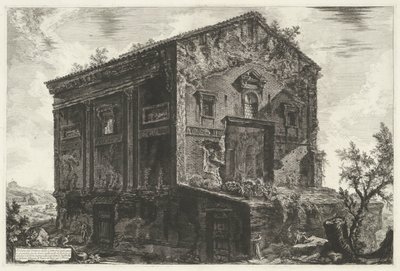 Tomba di Aspasia Annia Regilla a Roma da Giovanni Battista Piranesi