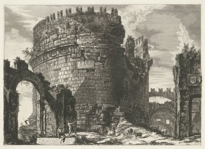 Tomba di Cecilia Metella a Roma da Giovanni Battista Piranesi