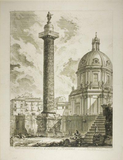 Colonna Traiana, da Vedute di Roma da Giovanni Battista Piranesi