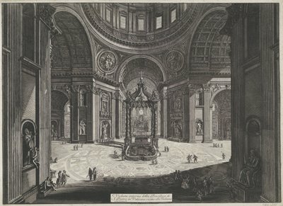 Transetto della Basilica di San Pietro in Vaticano da Giovanni Battista Piranesi