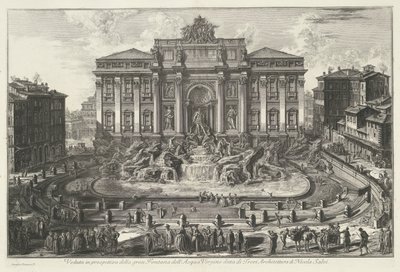 Fontana di Trevi a Roma da Giovanni Battista Piranesi