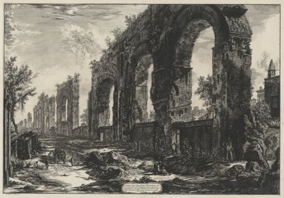 Resti degli acquedotti neroniani (da: Vedute di Roma) da Giovanni Battista Piranesi