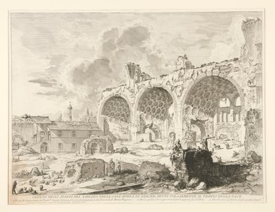 Veduta degli Avanzi del Tablino della Casa Aurea di Nerone, detti volgarmente il Tempio della Pace da Giovanni Battista Piranesi