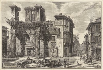 Veduta degli Avanzi del Foro di Nerva, da Vedute di Roma da Giovanni Battista Piranesi