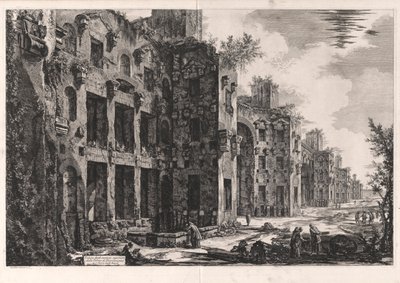 Veduta degli avanzi superiori delle Terme di Diocleziano a S. Maria degli Angeli, dalle Vedute di Roma da Giovanni Battista Piranesi